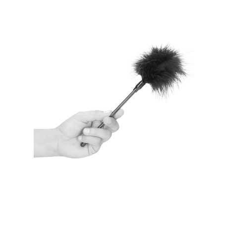 Federkitzler Ouch Black and White Schwarz 27 cm – Ansicht 6