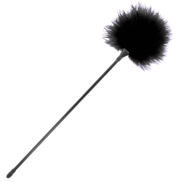 Federkitzler Schwarz 42 cm