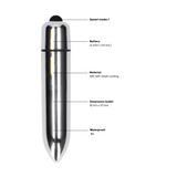 Fesselgürtel Ouch mit Handschellen und Bullet Schwarz 103 cm – Ansicht 7