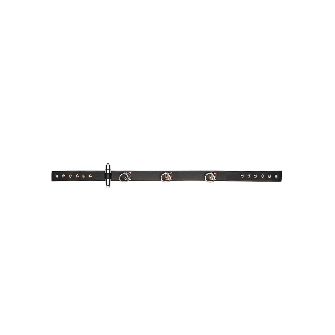 Fesselgürtel Ouch mit Handschellen und Bullet Schwarz 103 cm – Ansicht 6