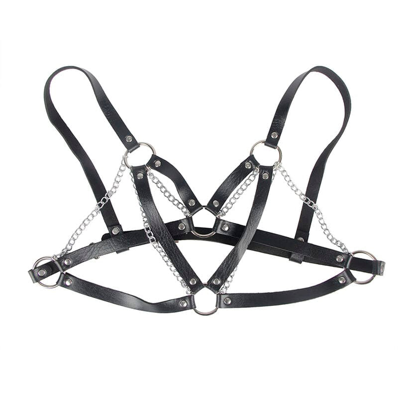Fesselset 953713 Punk Bondage Gürtel Metallschnalle Schwarz Eine