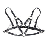 Fesselset 953713 Punk Bondage Gürtel Metallschnalle Schwarz Eine