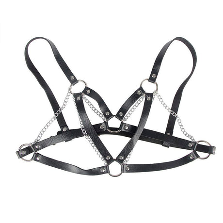 Fesselset 953713 Punk Bondage Gürtel Metallschnalle Schwarz Eine