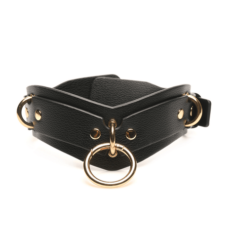 Fesselset Bedroom Bliss Lovers Restraints mit Halsband und Leine PU-Leder in zwei Farben – Ansicht 6