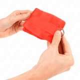 Fesselset Beginner Pelzhandmanschetten Rot – Ansicht 4