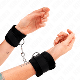Fesselset Beginner Pelzhandmanschetten Schwarz – Ansicht 3