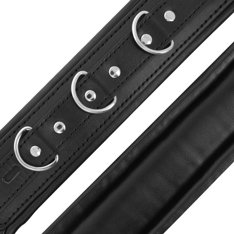Handschellen gepolstert aus PU Schwarz – Ansicht 3
