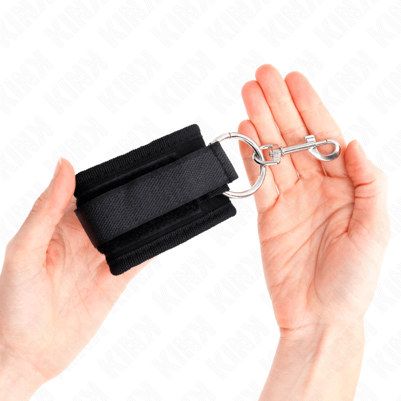 Fesselset Handgelenkfesseln Schwarz Verstellbar 18 cm – Ansicht 4