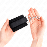 Fesselset Handgelenkfesseln Schwarz Verstellbar 18 cm – Ansicht 4
