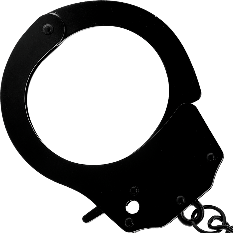 Fesselset Handschellen aus Metall Schwarz – Ansicht 3
