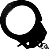 Fesselset Handschellen aus Metall Schwarz – Ansicht 3