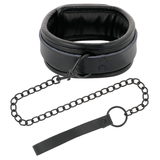 Fesselset Handschellen und Kragen aus schwarzem Leder – Ansicht 4