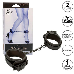 Fesselset Nocturnal Fuß-Manschetten verstellbar Schwarz