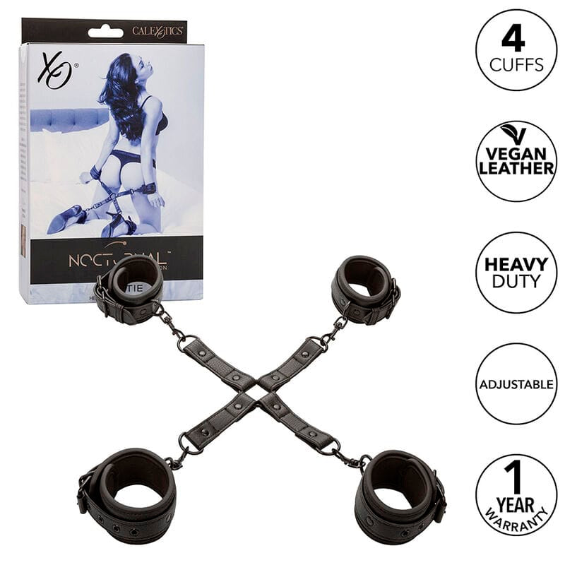 Fesselset Nocturnal Hogtie-Connector verstellbar Schwarz