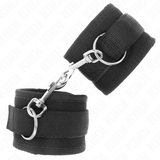 Fesselset Nylon Bind-Handfesseln mit Klettverschluss Schwarz Modell 2 Verstellbar 18 cm – Ansicht 3