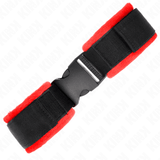 Fesselset Nylon Bind Klett-Handfesseln Schwarz Modell 1 Verstellbar 25 cm – Ansicht 3