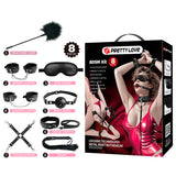 Fesselset Pretty Love BDSM 8-teilig Schwarz