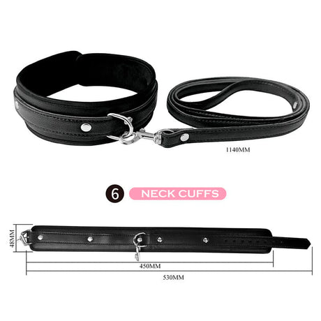 Fesselset Pretty Love BDSM 8-teilig Schwarz