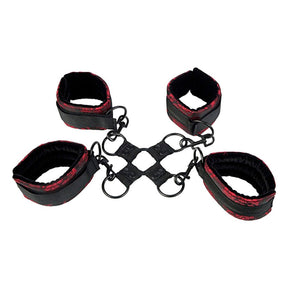 Fesselset Scandal Handschellen Hog Tie Rot