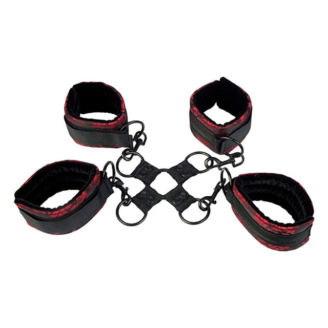 Fesselset Scandal Handschellen Hog Tie Rot