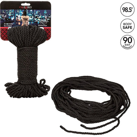 Fesselset Scandal Schwarzes BDSM-Seil 30 M