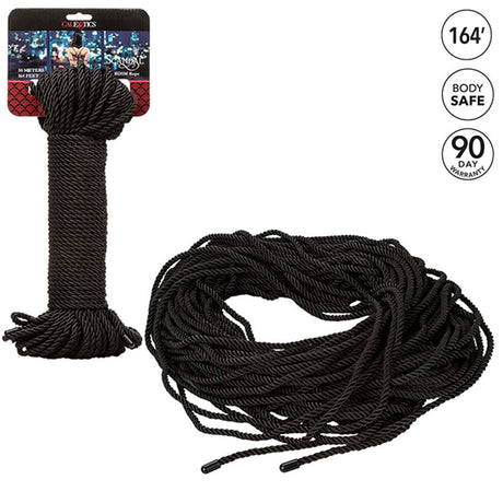 Fesselset Scandal Schwarzes BDSM-Seil 50 M
