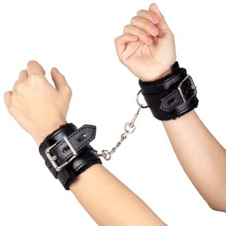 Fesselset Secretplay Schwarze Bondage-Handschellen BDSM-Kollektion