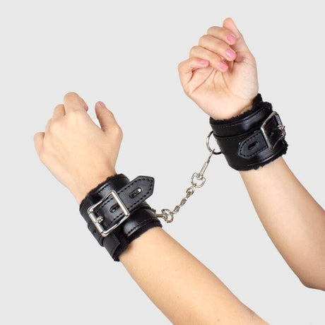 Fesselset Secretplay Schwarze Bondage-Handschellen BDSM-Kollektion