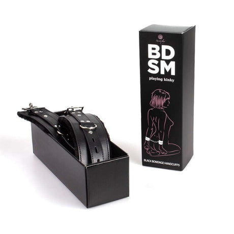 Fesselset Secretplay Schwarze Bondage-Handschellen BDSM-Kollektion