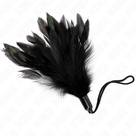 Fesselset Tickle Feathers mit Seilgriff Kunststoffbasis Schwarz