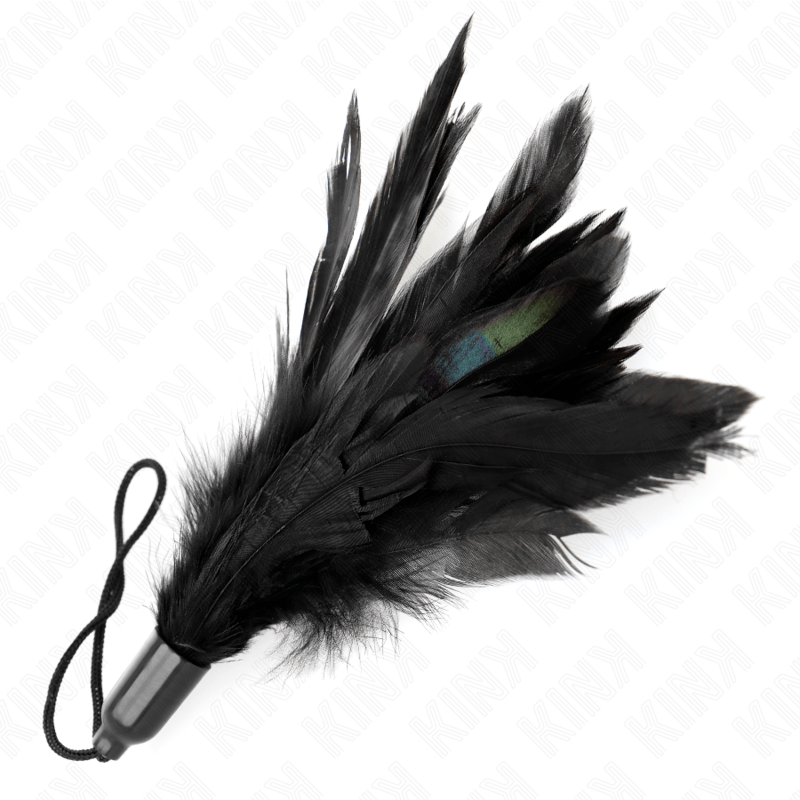 Fesselset Tickle Feathers mit Seilgriff Kunststoffbasis Schwarz