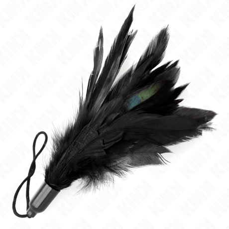 Fesselset Tickle Feathers mit Seilgriff Kunststoffbasis Schwarz