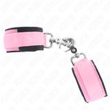 Fesselset Neopren-Handfesseln Rosa Verstellbar 22 cm – Ansicht 3