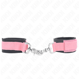 Fesselset Neopren-Handfesseln Rosa Verstellbar 22 cm – Ansicht 2