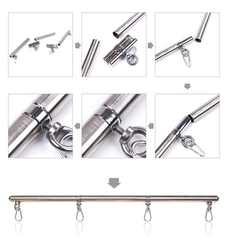 Fetisch-Toy Führungsstange 4 Haken