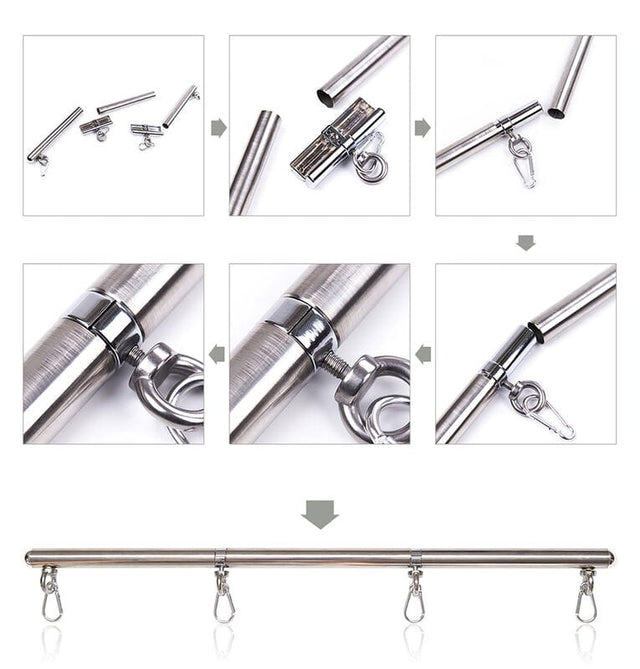 Fetisch-Toy Führungsstange 4 Haken