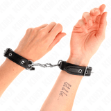 Fetisch-Toy Mini-Armbänder mit Nieten Schwarz Verstellbar 16 cm