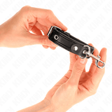 Fetisch-Toy Mini-Armbänder mit Nieten Schwarz Verstellbar 16 cm – Ansicht 4