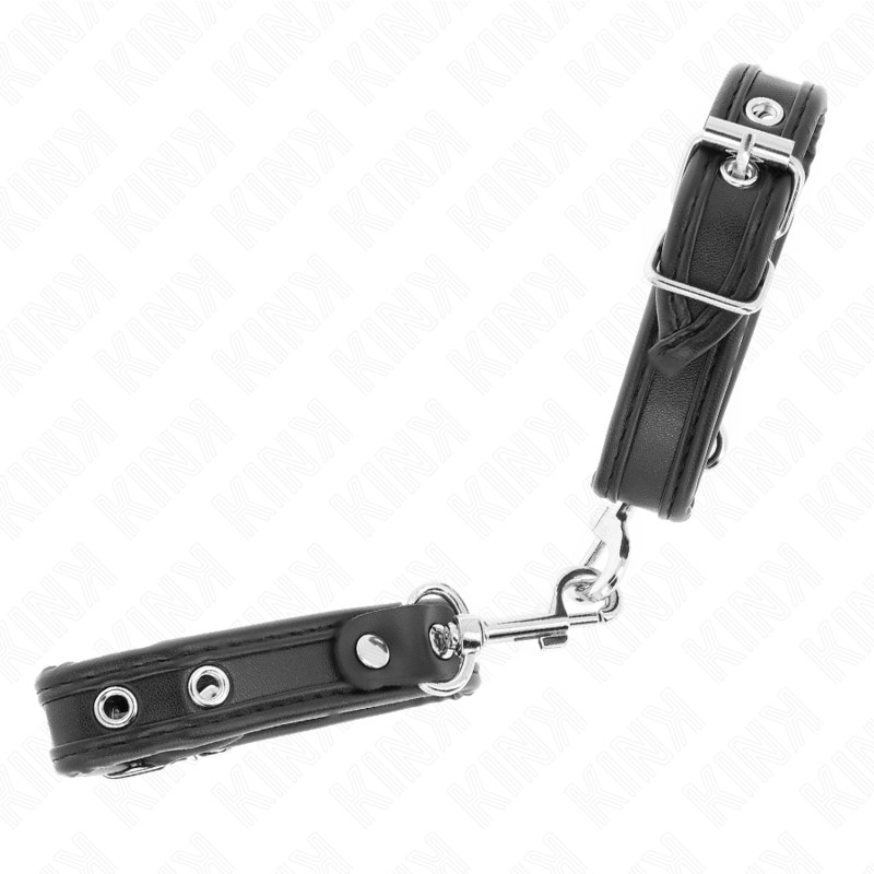 Fetisch-Toy Mini-Armbänder mit Nieten Schwarz Verstellbar 16 cm – Ansicht 3