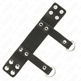 Fetisch-Toy mit "d" Förmigen Ringen Schwarz