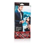 Fetisch-Toy Scandal -Gag mit Schwarzem Silikon-Plug