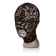 Maske Scandal Haube aus schwarzer Spitze