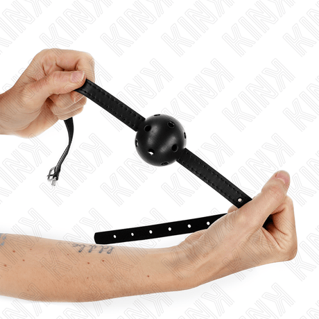 Fetisch-Toy Simplicity Schwarzer Atmungsaktiver Ball Gag