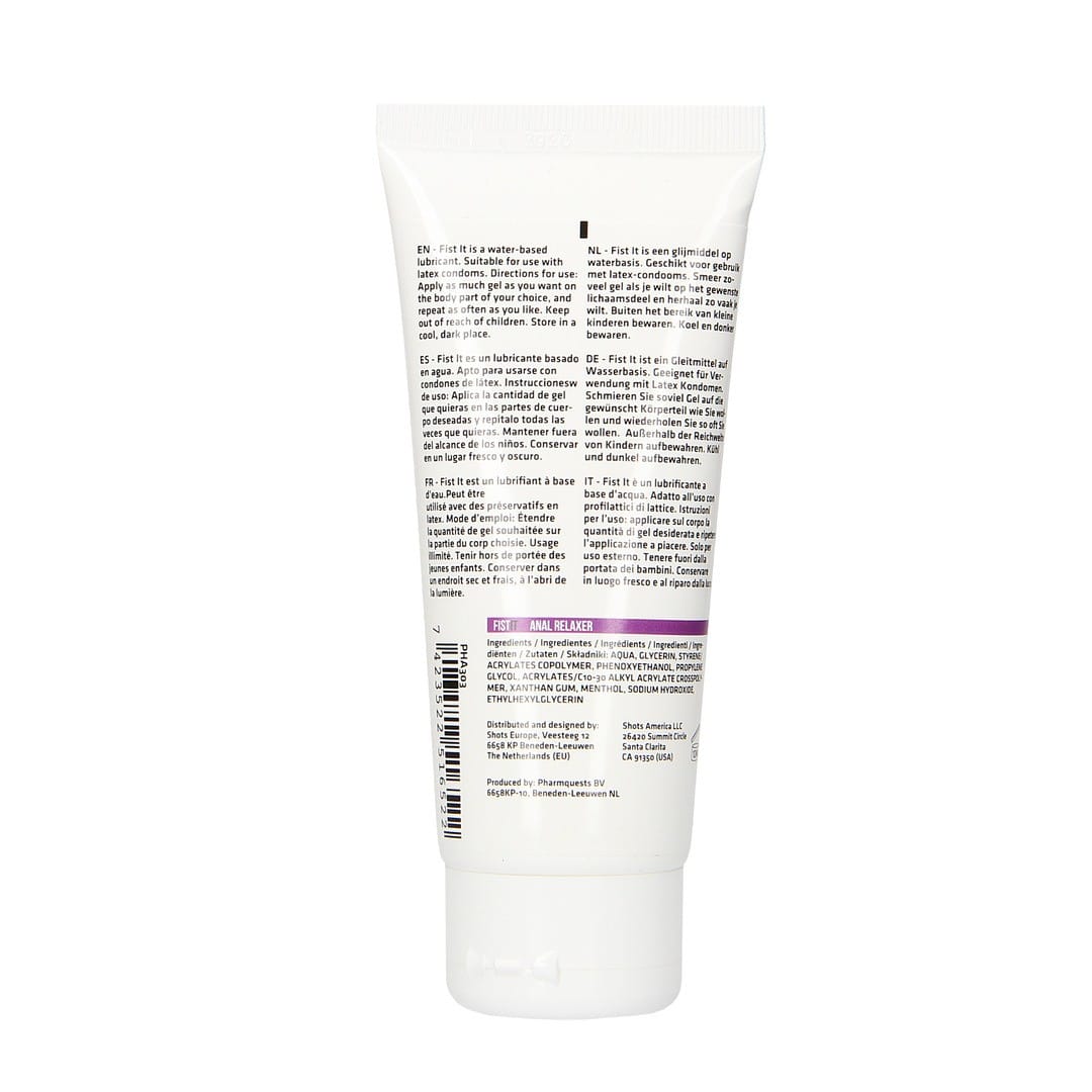 Fisting Anal Gleitgel Anal Relaxer Weiß 100 ml