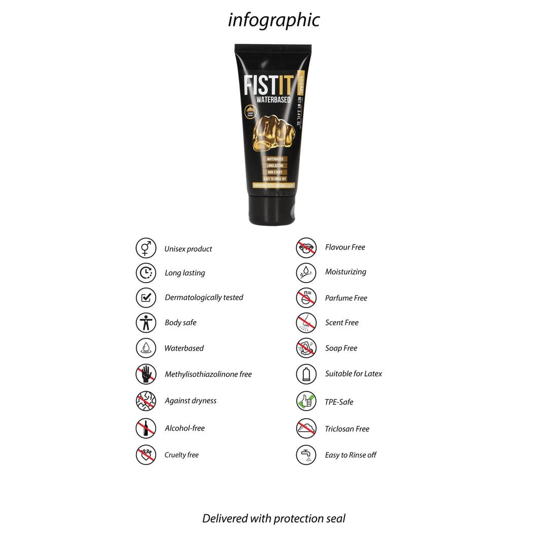 Fisting Anal Gleitgel auf Wasserbasis Transparent 100 ml