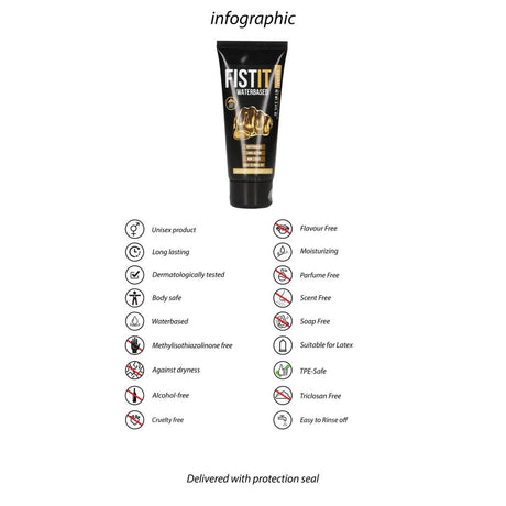Fisting Anal Gleitgel auf Wasserbasis Transparent 100 ml
