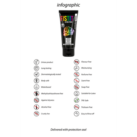 Fisting Anal Gleitgel extra dickflüssig Regenbogen 100 ml