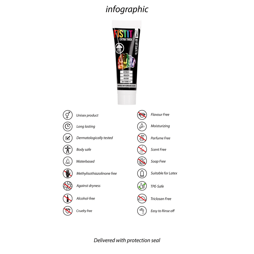 Fisting-Gleitgel Fist It extra dickflüssig Regenbogen 25 ml – Ansicht 3