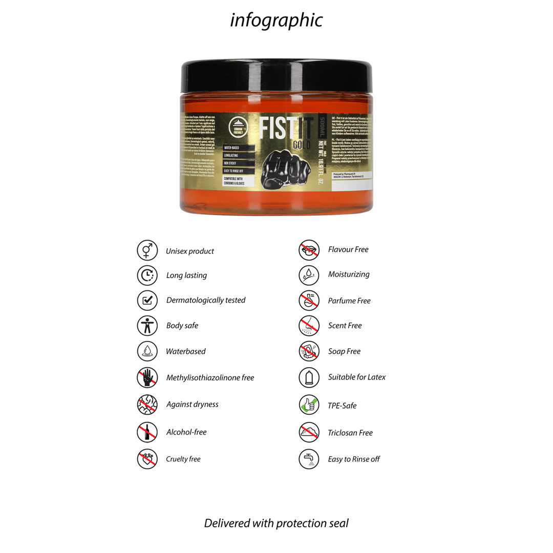 Fisting Anal Gleitgel Gold Premium 500 ml