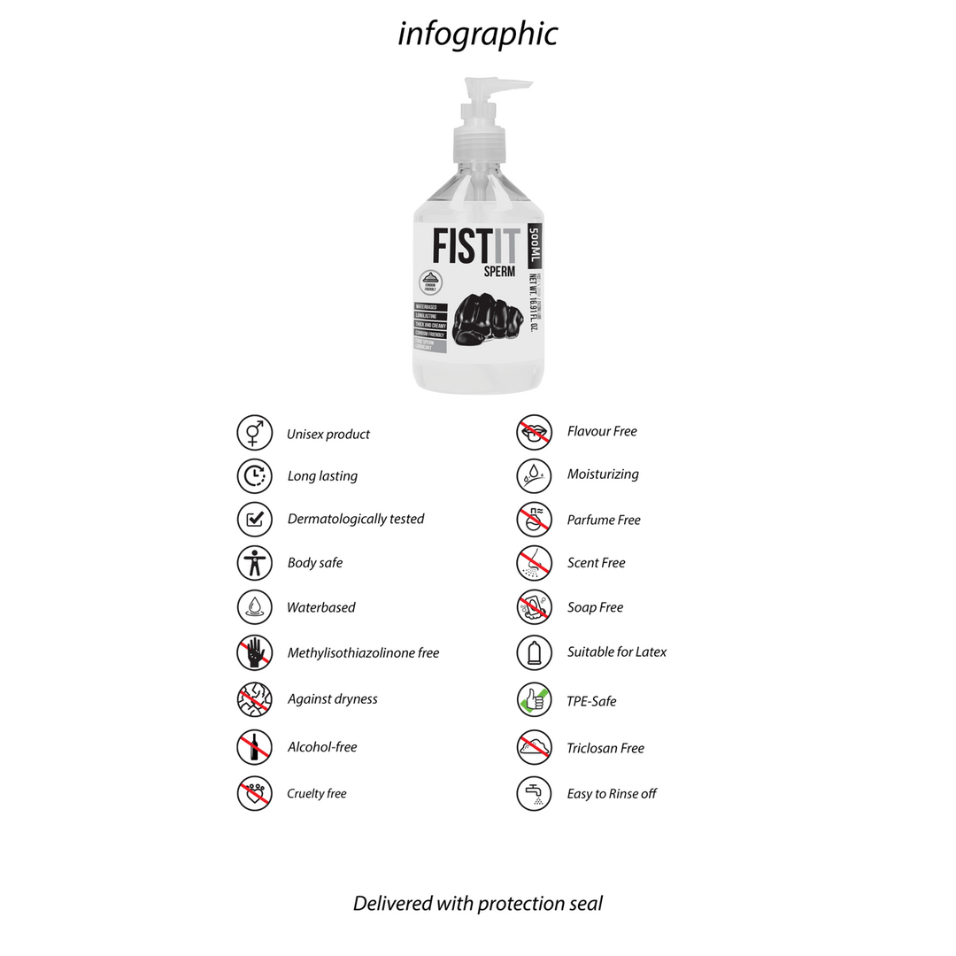 Fisting Anal Gleitgel Sperma-Optik 500 ml